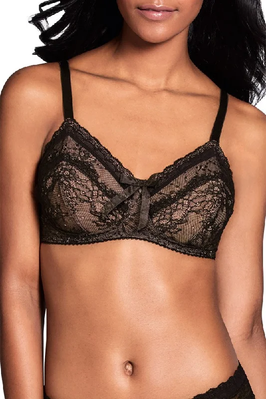 Aurora Non Wired Bra - Black / Nude #44569 Full Support Bra