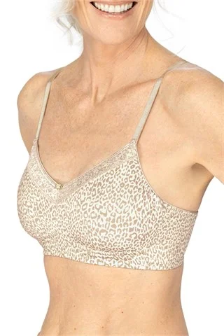 Bliss #44784 Non-wired Bra - Off-White/Sand Soft Padded Bralette