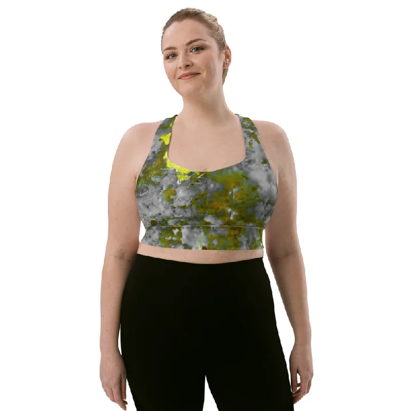 Bloom Within Longline sports bra Sexy Mesh Bralette