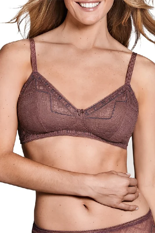 Carrie Non Wired Bra - Rose Taupe / Dark Blue #44552 Seamless Bra Design