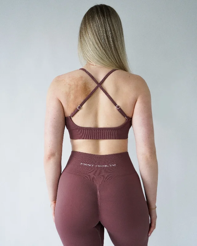 Enhance Adjustable Sports Bra - Dusty Rose High Support Bra