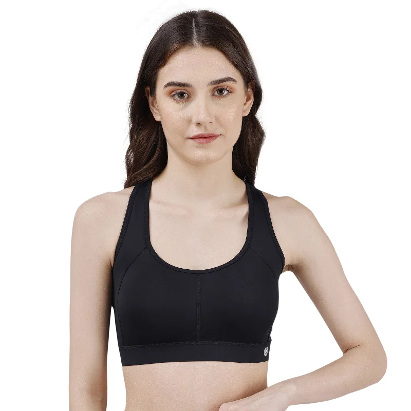 Low Impact Removable Pads Non Wired Sports Bra- CB-911 Soft Lace Bra