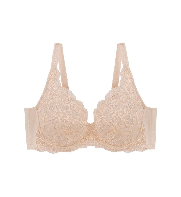 NATURAL ELEGANCE WIRED PADDED BRA Lace Back Bra