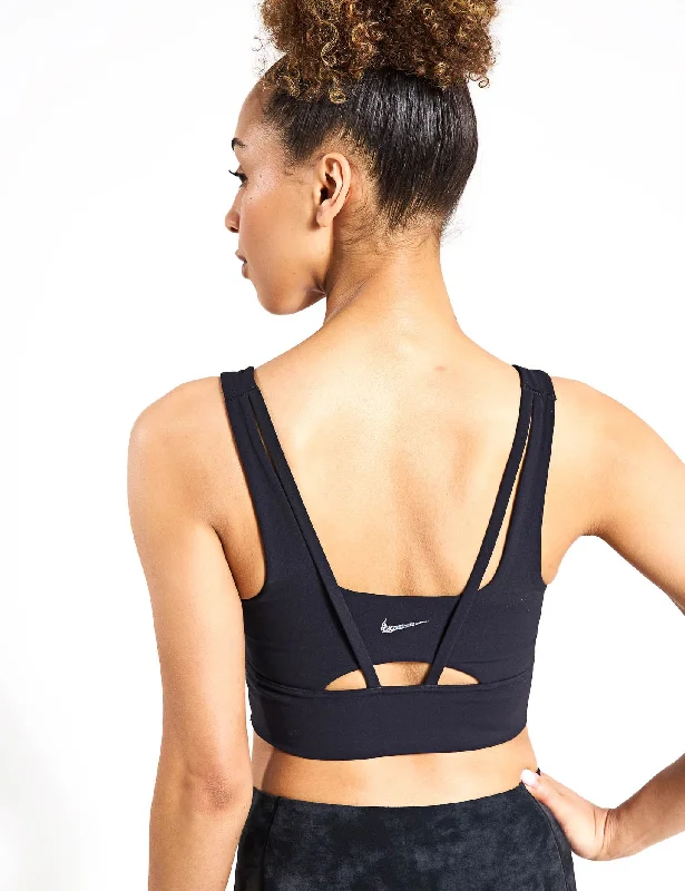 Alate Ellipse Longline Sports Bra - Black/Sail Soft Support Bra