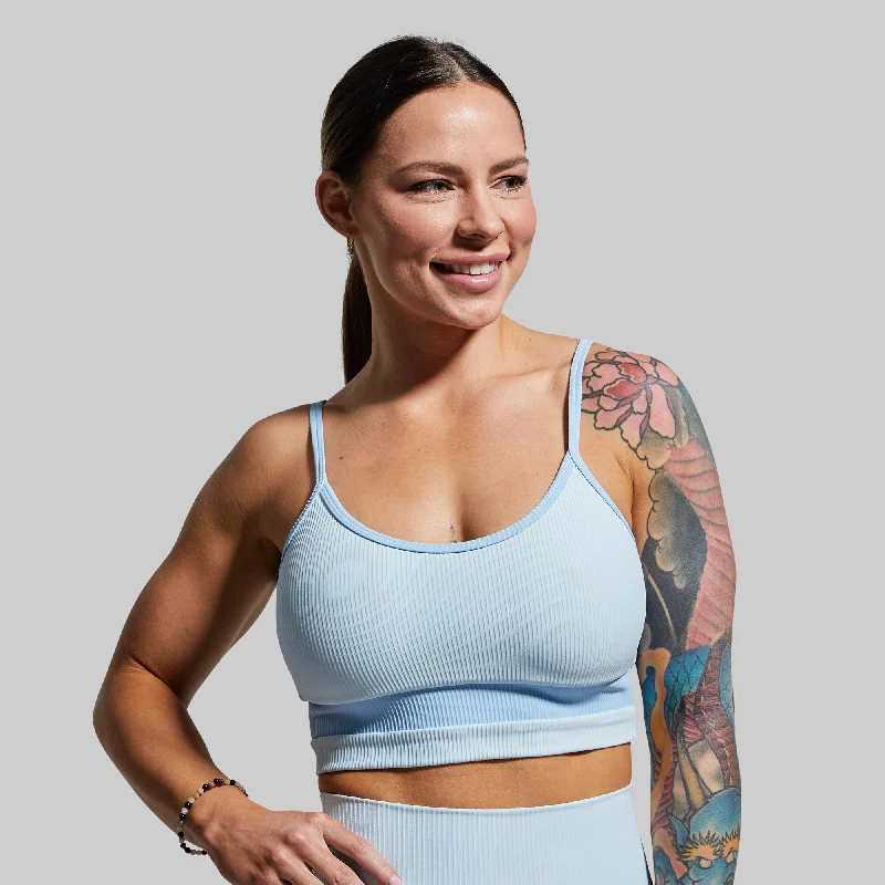 Out of Line Sports Bra (Angel Blue) Active Wear Bra