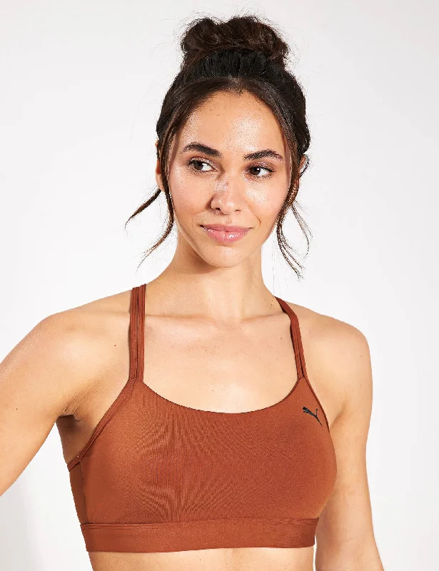 4Keeps Studio Ultrabare Strappy Training Bra - Teak Light Padded Bra