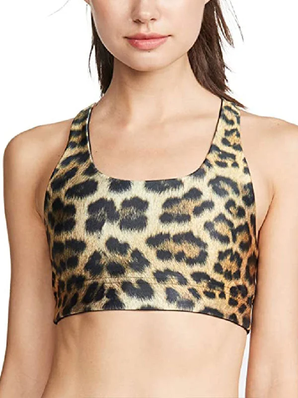 Leopard Goals Reversible Bra High Support Sports Bra