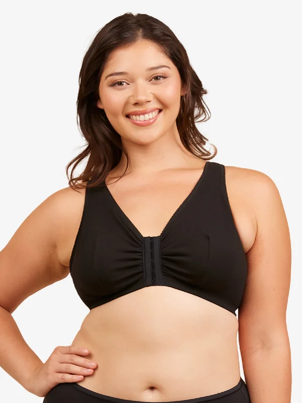 The Meryl - Cotton Front-Closure Comfort & Sleep Bra Soft Mesh Bra