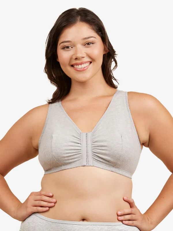 The Meryl - Cotton Front-Closure Comfort & Sleep Bra Smooth Push-Up Bra