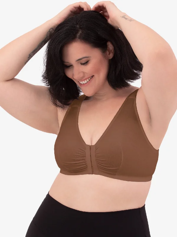 The Meryl - Cotton Front-Closure Comfort & Sleep Bra Seamless Wireless Bra