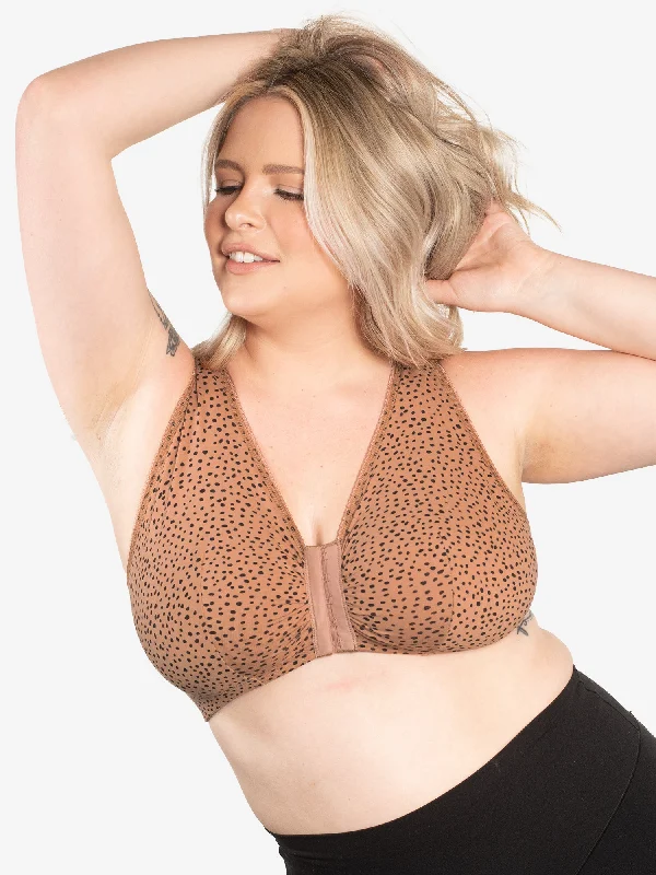 The Meryl - Cotton Front-Closure Comfort & Sleep Bra Push-Up Wireless Bra