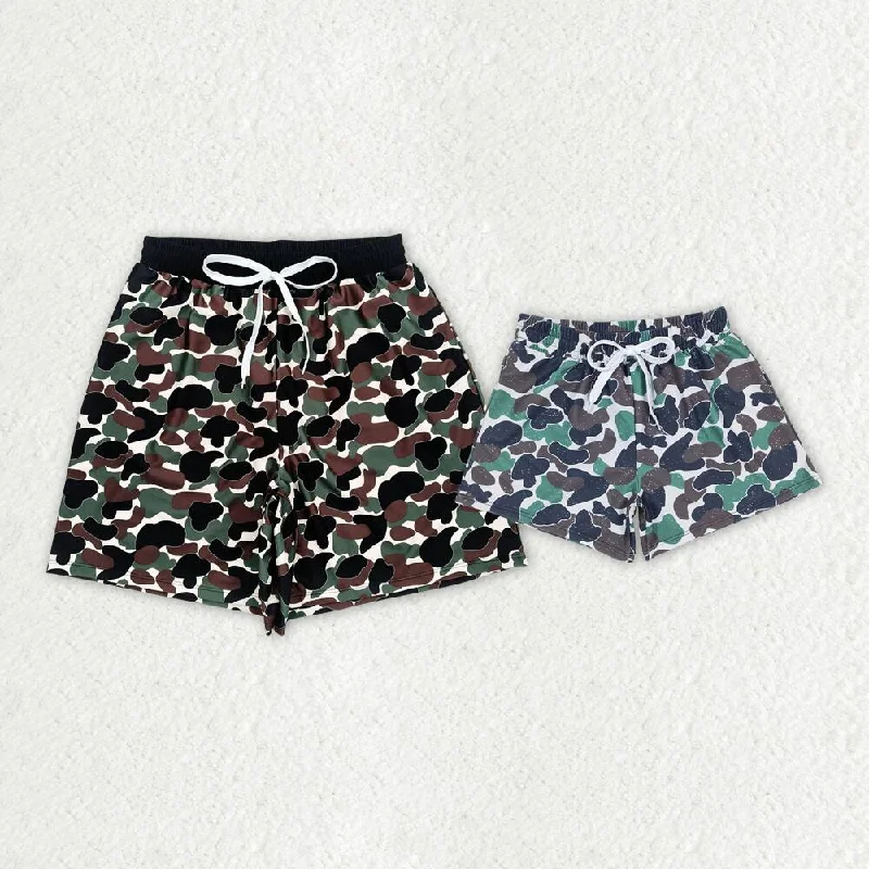 boys swim shorts  Adult clothing  swim shorts Sibling Sister Clothes Sets Mesh Panel Swimwear