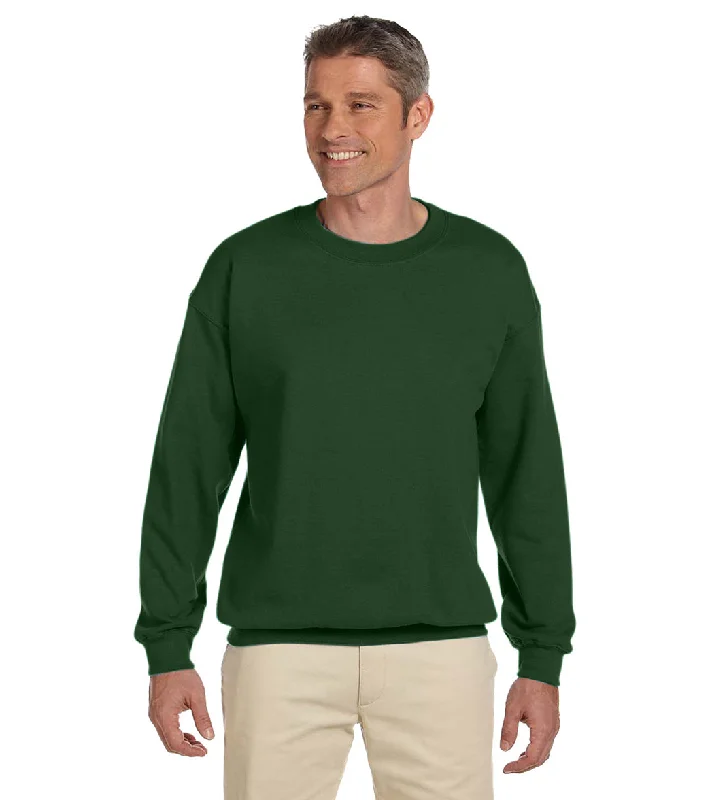 SwimOutlet Unisex Heavy Blend Crewneck Sweatshirt Forest Green High-Cut One-Piece