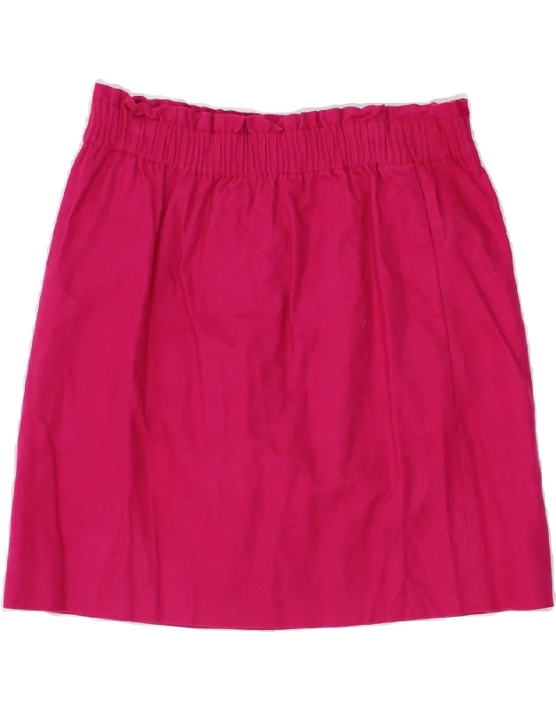 J. CREW Womens A-Line Skirt US 4 Medium W27  Pink Cotton casual skirt length