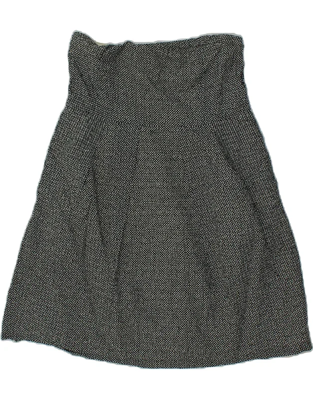 J. CREW Womens A-Line Skirt XL W31 L19 Grey Spotted Cotton leather skirt modern