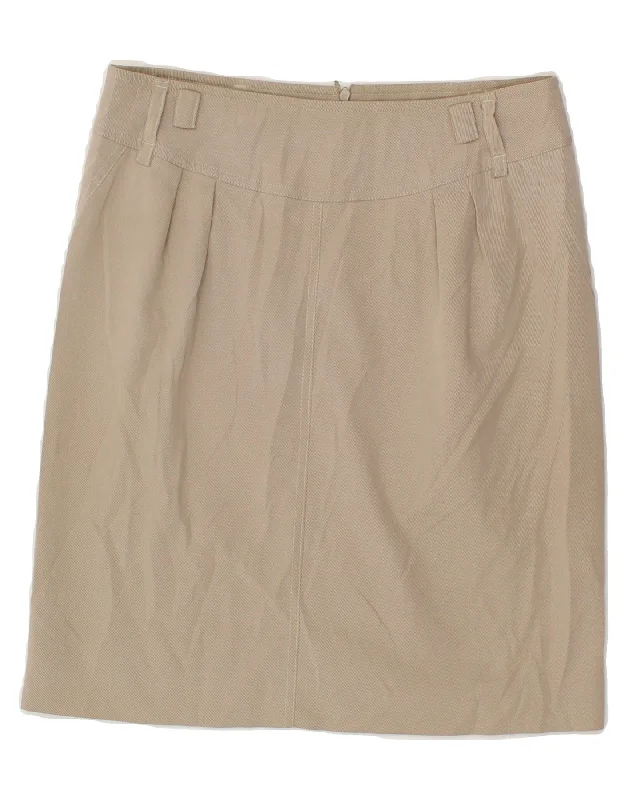 MARELLA Womens Straight Skirt W28 Medium Beige Pinstripe athletic skirt fit