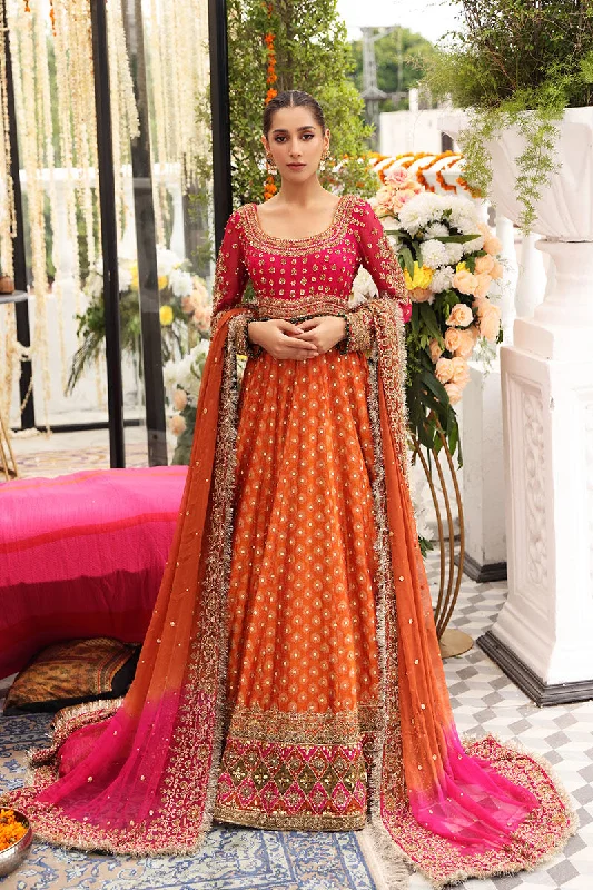 Orange Lehenga Skirt With Choli Pakistani Mehndi Wear seamless skirt comfort